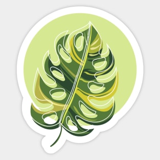 Monstera Leaf Sticker